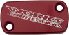 Works Connection - 21-006 - Anodized Billet Aluminum Front Brake Reservoir Cover - Red