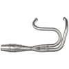 Sawicki - Brushed Stainless Steel 2-In-1 Shorty Cannon fits '17-'23 M8 Touring Models W/ Aftermarket Mid-Controls
