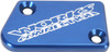 Works Connection - 21-031 - Anodized Billet Aluminum Front Brake Reservoir Cover - Blue