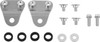 Works Connection - 18-298 - Radiator Brace Set - Silver - Kawasaki