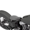 Drag Specialties - Black Leather Small Low-Profile Spring Solo Seat W/ White Stitch