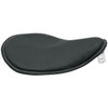 Drag Specialties - Black Leather Small Low-Profile Spring Solo Seat W/ White Stitch