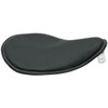  Drag Specialties - Black Leather Small Low-Profile Spring Solo Seat W/ White Stitch 