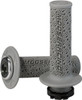 Moose Offroad -  - 36 Series Clamp-On Grips - Gray/Silver