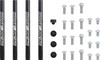 Moose Offroad - Radiator Braces - Silver - Gas Gas/Husqvarna/KTM