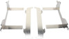 Moose Offroad - Radiator Braces - Silver - Yamaha