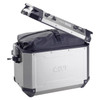  GIVI - Silver W/ Black Accents Trekker Outback 48 Liter Left Side Case 