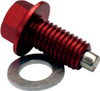 Moose Offroad - Magnetic Drain Plug - Red - Kawasaki