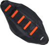 Moose Offroad - Ribbed Seat Cover - Black Cover/Orange Ribs - KTM