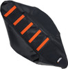 Moose Offroad -  - Ribbed Seat Cover - Black Cover/Orange Ribs - KTM