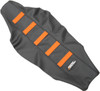 Moose Offroad -  - Ribbed Seat Cover - Black Cover/Orange Ribs - KTM