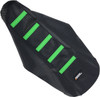 Moose Offroad - Ribbed Seat Cover - Black Cover/Green Ribs - Kawasaki