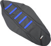 Moose Offroad -  - Ribbed Seat Cover - Black Cover/Blue Ribs - Husqvarna