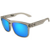  Flight Eyewear Benny V2 Square Sunglasses - Crystal Gray Frames/ Blue Lenses 