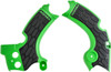 Acerbis - 2657591089 - X-Grip Frame Guards - Green/Black - KX 250 F