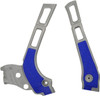 Acerbis - 2464741404 - X-Grip Frame Guards - Silver/Blue - YZ 125/125/X