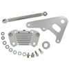  GMA - Classic Clear Anodized 2-Piston Custom Rear A-Caliper fits Big Twin Rigid Frames W/ 10" Rotor, Includes Linkage Rod 