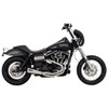  Vance and Hines - Brushed Stainless Steel 2-Into-1 Upsweep Exhaust System fits '91-'17 Dyna Models 