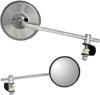 Parts Unlimited -  - Mirror - Side View - Round - Chrome - Long - Each