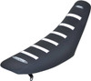 Sdg - 95945WK - 6-Ribbed Seat Cover - White Ribs/Black Top/Black Sides