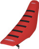 Sdg - 95943KRR - 6-Ribbed Seat Cover - Black Ribs/Red Top/Red Sides