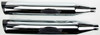 Tbr - 005-4380499D-S - Comp-S Slip-On Tc Flh/Flt Chrome W/Black Slash Endcap