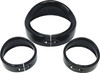 Letric Lighting Co - LLC-7HPB-BK - 7" Gloss Blk Head/Pass Lights Frenched Visor Kit