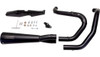Vance & Hines - Black Stainless Steel Upsweep 2-Into-1 Exhaust - fits '04-'13 Sportster Models