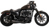  Vance and Hines - Black Stainless Steel Upsweep 2-Into-1 Exhaust - fits '04-'13 Sportster Models 