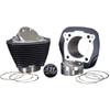  S&S Cycle - Wrinkle Black 131" Stroker Cylinder & Piston Kit W/ Non-Highlighted Cylinder Fins fits '17-'21 M8 Engines 