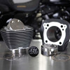  S&S Cycle - Wrinkle Black 131" Stroker Cylinder & Piston Kit W/ Highlighted Cylinder Fins fits '17-'21 M8 Engines 