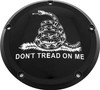 Custom Engraving - PATR08-46BG - 7 M8 Flt/Flh Derby Cover Don'T Tread Black