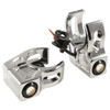 Joker Machine - Chrome Rat Eye Fork Mount Turn Signals W/ Amber Lens
