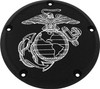 Custom Engraving - MAR08-67BG - 6 M8 Softail Derby Cover Marine Ega Black