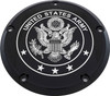 Custom Engraving - ARM02-67BG - 6 M8 Softail Derby Cover Army Black