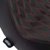 Drag Specialties - Black Predator III Seats fits '18-'25 FXLR/​FXLRS/​FXLRST, '18-'21 FLSB Models