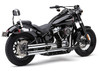 Cobra - 6057 - 3" Rpt Slip-Ons Chrome Softail 18-22