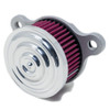 Motorcycle Supply Co. - Ripple/ Chrome Air Cleaner Kit - fits '91 & Up XL Sportster Models