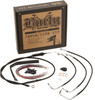 Burly Brand - B30-1258 - Burly Control Kit 14" T Bars Black Non-Abs