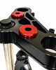 Pro One - 103070R - Handlebar Riser Damper Kit Polyurethane Bushing Red Anodi