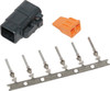 Namz Custom Cycle - MDP-6B - Deutsch Dtm 6-Pin Black Plug W/6 Trmnls/Wdglck Hd74116-98Bk