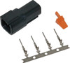 Namz Custom Cycle - MDR-4B - Deutsch Dtm 4-Pin Blk Receptcl W/4 Trmnls/Wdglck Hd74104-98Bk