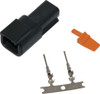Namz Custom Cycle - MDR-2B - Deutsch Dtm 2-Pin Blk Receptcl W/2 Stmpd Trmnls Hd 74102-98Bk