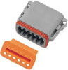 Namz Custom Cycle - DP-12G - 12-Wire Grey Deutsch Plug & Wdglck Hd# 72139-94Gy