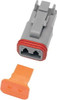 Namz Custom Cycle - DP-2G - 2-Wire Grey Deutsch Plug & Wdglck Hd# 72132-94Gy