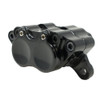 Mid-USA - Black Four-Piston Brake Caliper fits Big Twin & Sportster Models