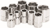 Performance Tool - W38002 - 10 Pc 3/8" Sae Socket Set Shallow