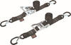 Powertye - 30572-S - Tie-Down Ratchet Sec Hook 1.5"X6' Black Pair