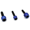 Santoro Fabworx - Chacho Bolt Kit fits '17-'23 M8 Softail & Touring Models W/ Black Stainless Bolts (Blue)