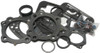 Cometic - C9130 - Top End Est Gasket Evo Big Twin Kit W/O Rub Rkr Gaskts